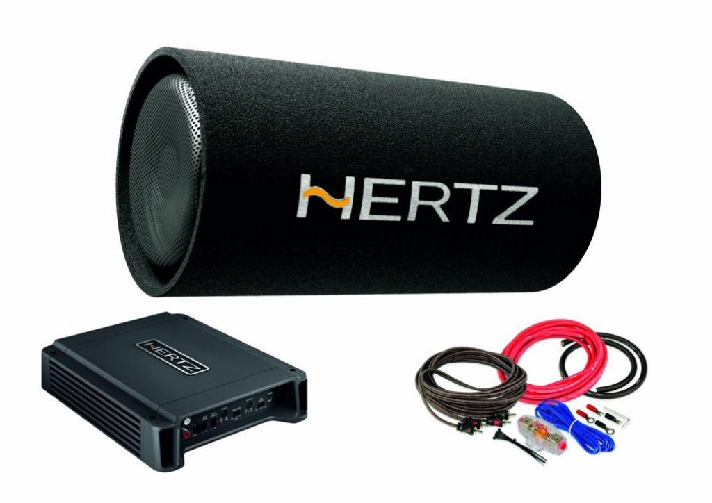 Pachet de Bass Hertz DST 30.3B + Amplificator Hertz HCP 2 + kit de cabluri